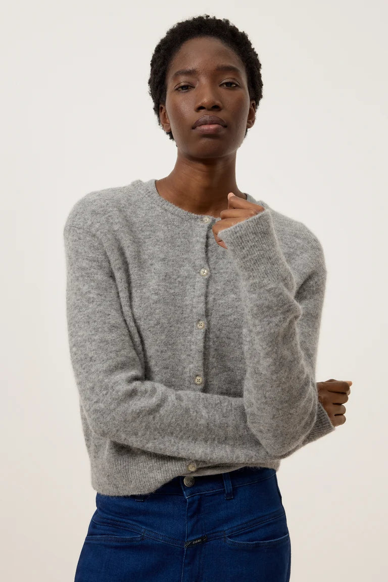 Closed Cardigan Light Grey Melange