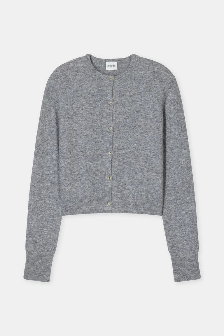 Closed Cardigan Light Grey Melange