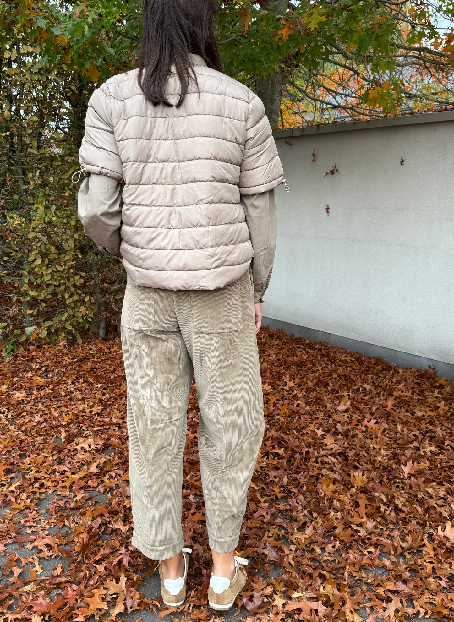 Coster Copenhagen Jas Asta Quilted Korte Mouwen Sand