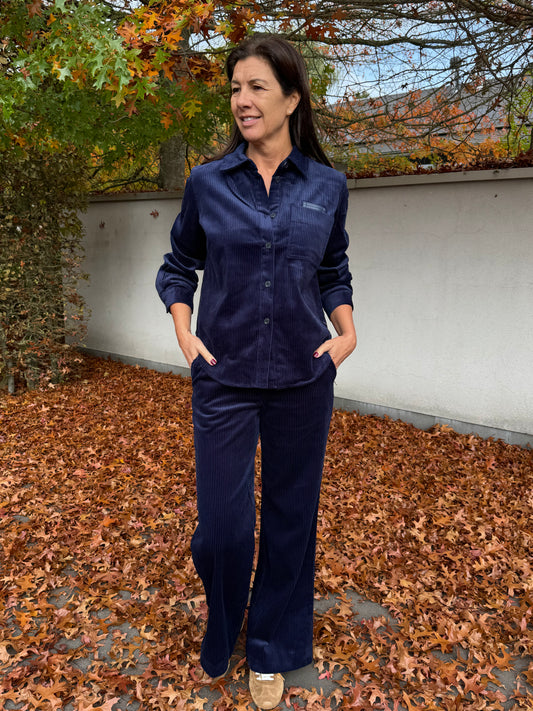 Coster Copenhagen Bloes Corduroy Eclipse Blue