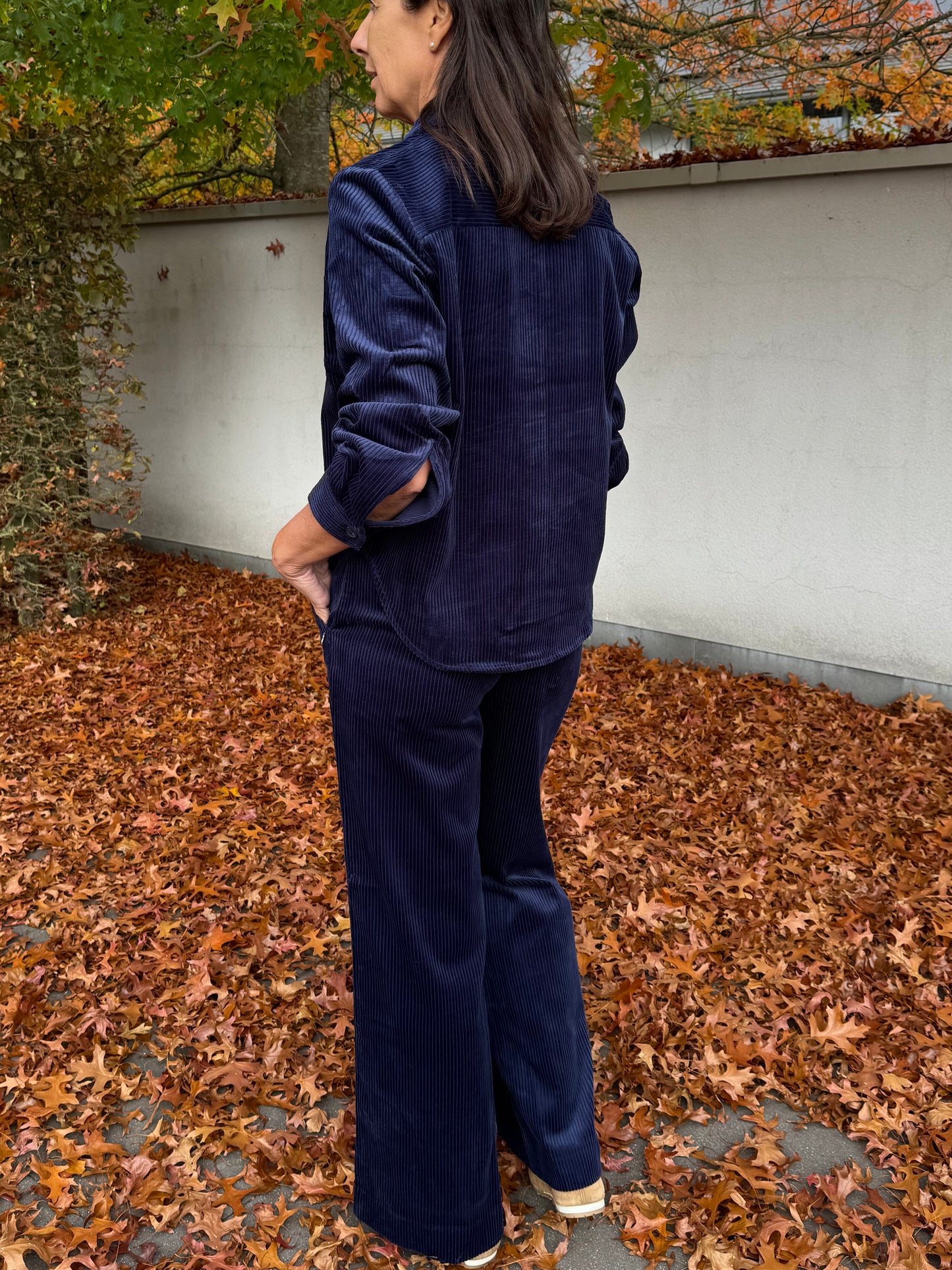 Coster Copenhagen Broek Petra Corduroy Eclipse Blue