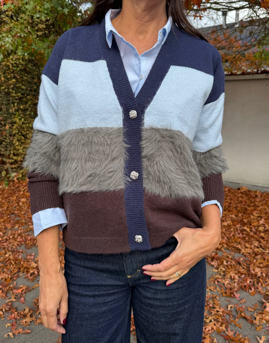 Coster Copenhagen Cardigan Colorblock Mix
