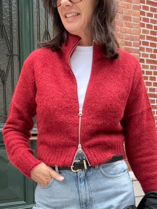Samsoe Samsoe Cardigan Sajeanne Sun-Dried Tomato