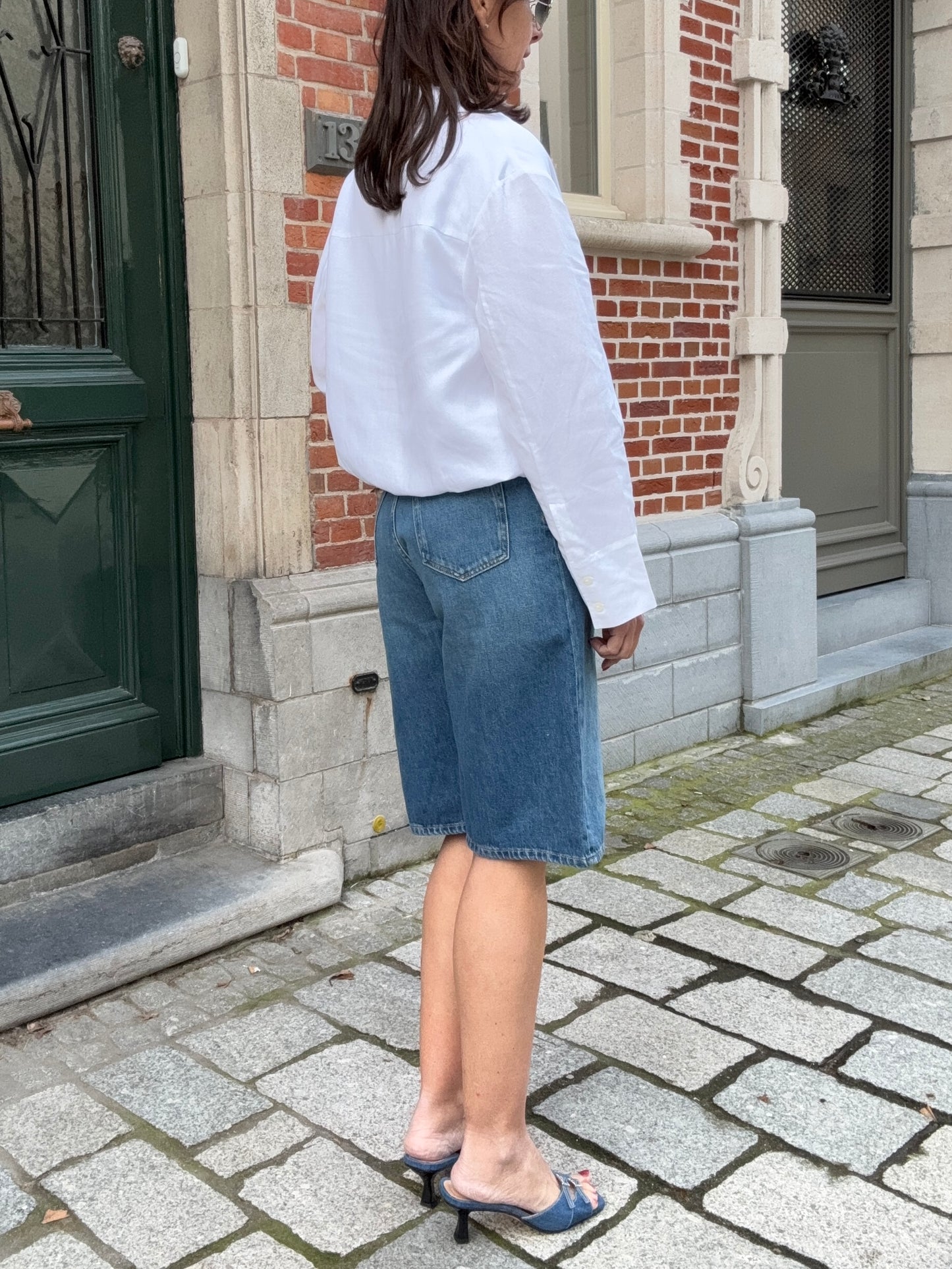 Samsoe Samsoe Short Sarebecca Fluid Denim
