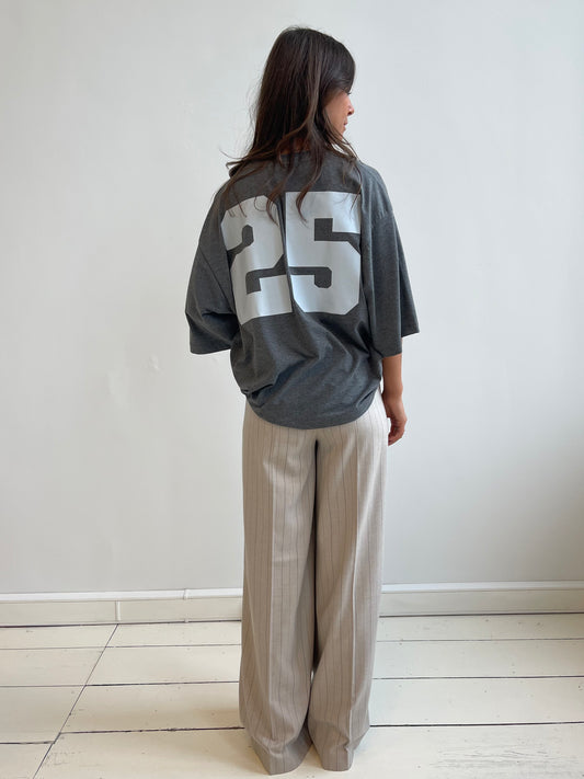 Liv The Label T-shirt Rebecca Baseball Antracite