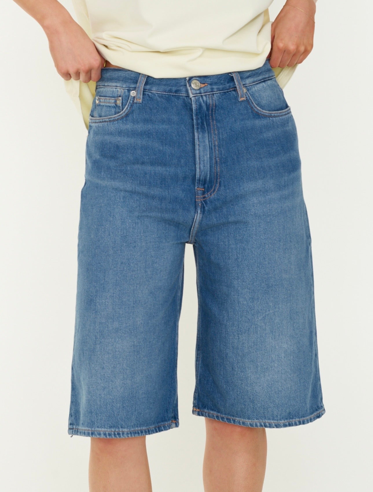 Samsoe Samsoe Short Sarebecca Fluid Denim