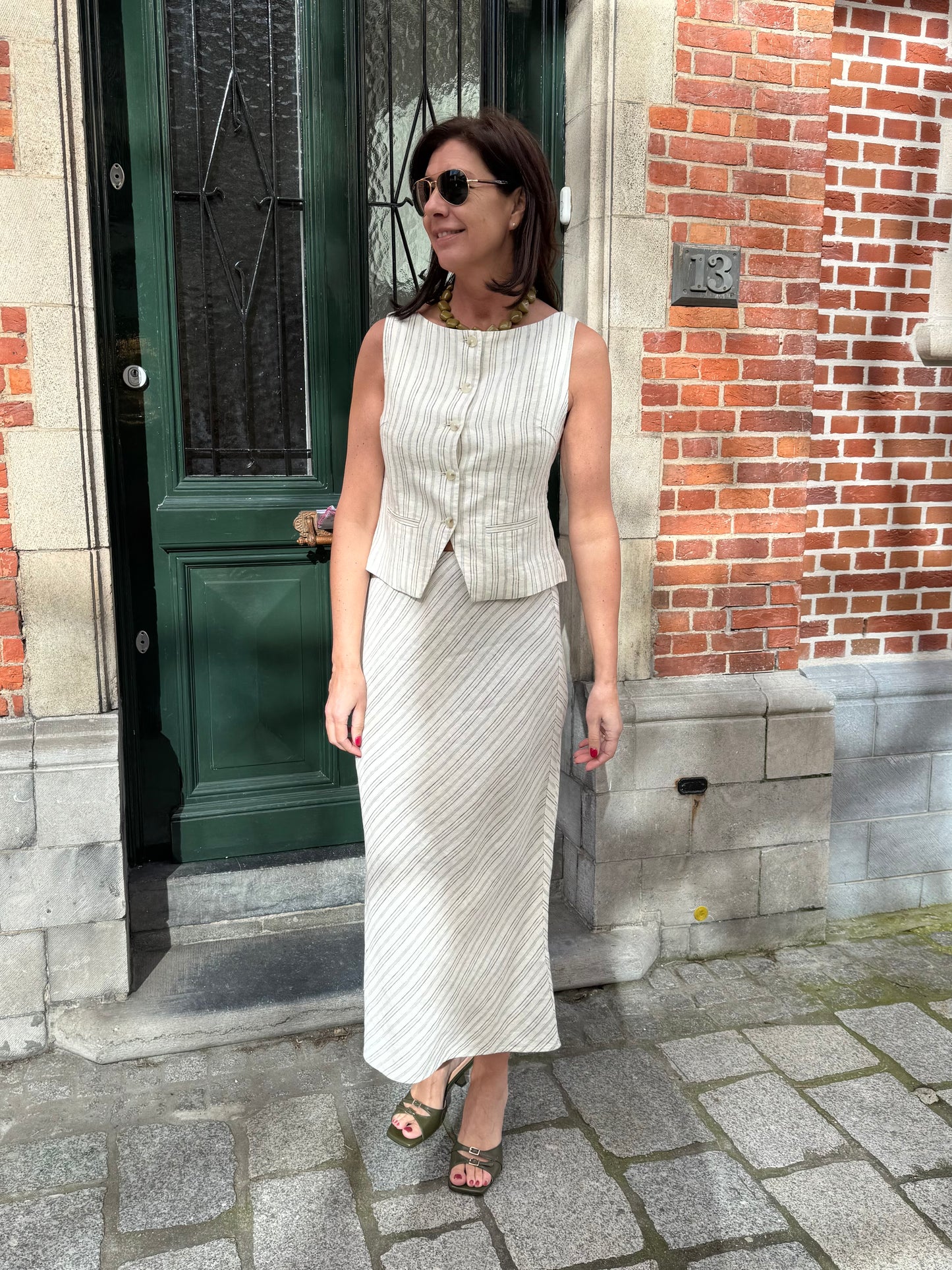 Samsoe Samsoe Rok Saagneta Long Bone Stripe