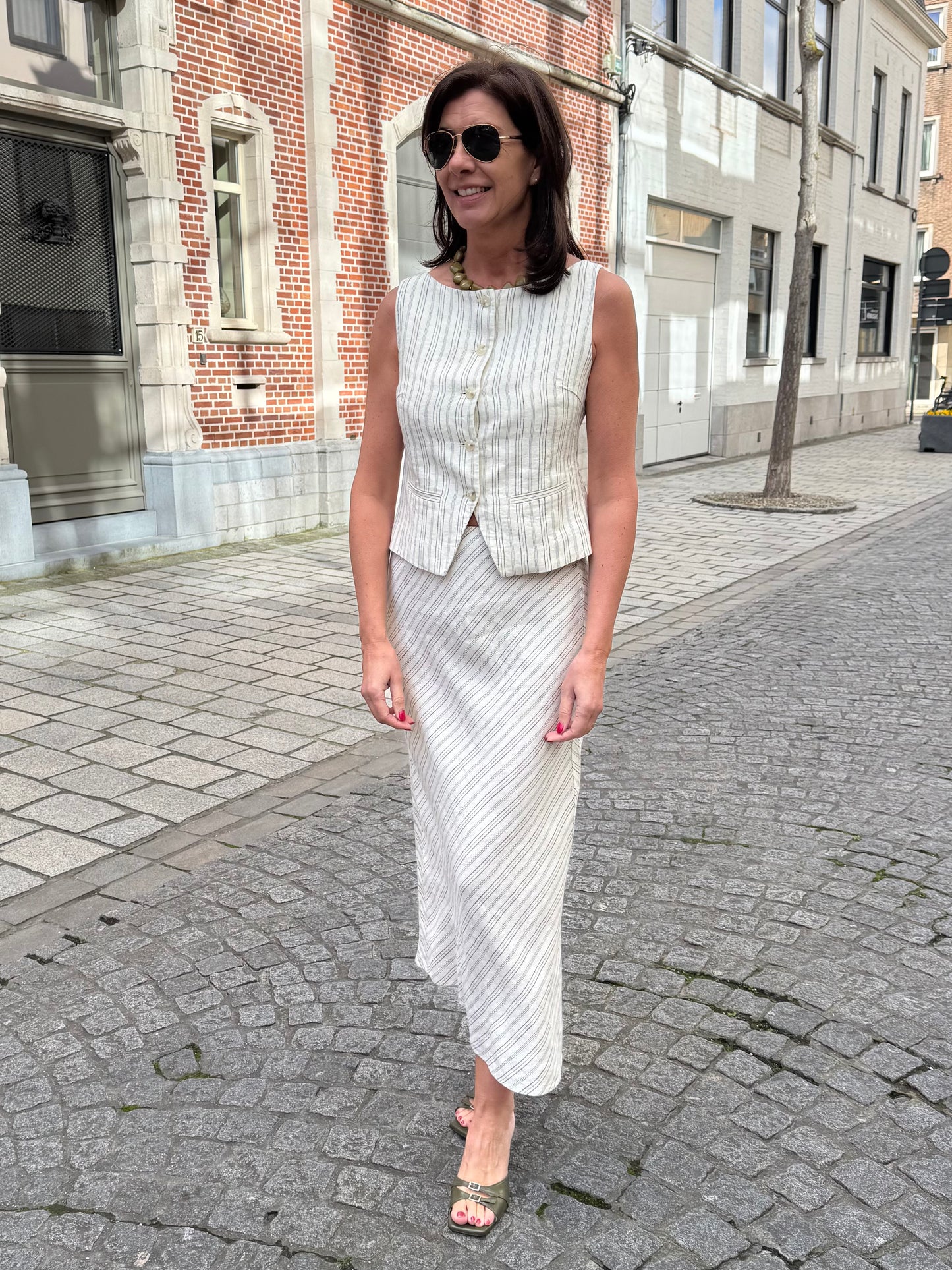 Samsoe Samsoe Rok Saagneta Long Bone Stripe