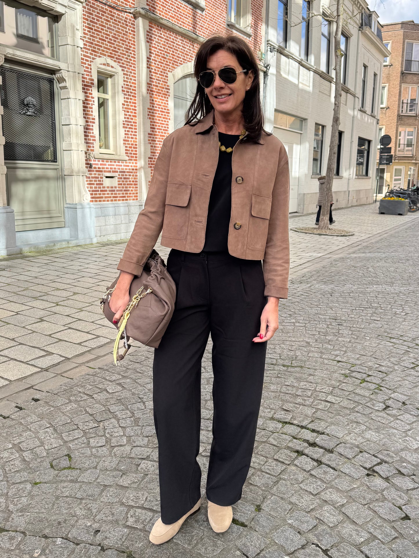 Janice Jas William Brown Suede