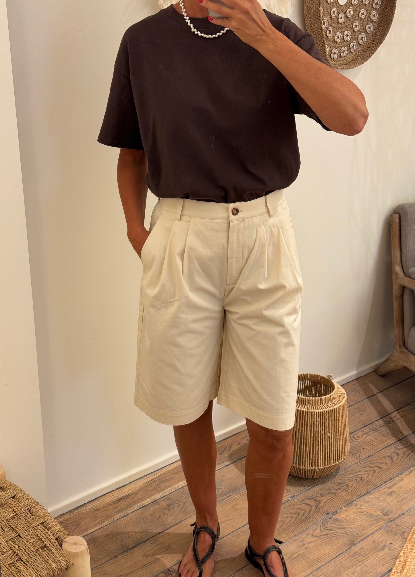 OUTLET Rue de Tokyo Short / Bermuda Prema Ivory