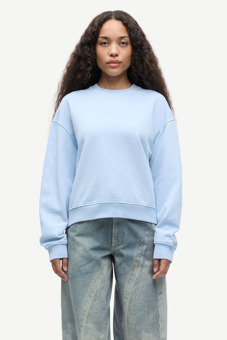 Samsoe Samsoe Sweater Savan Cashmere Blue Pigment