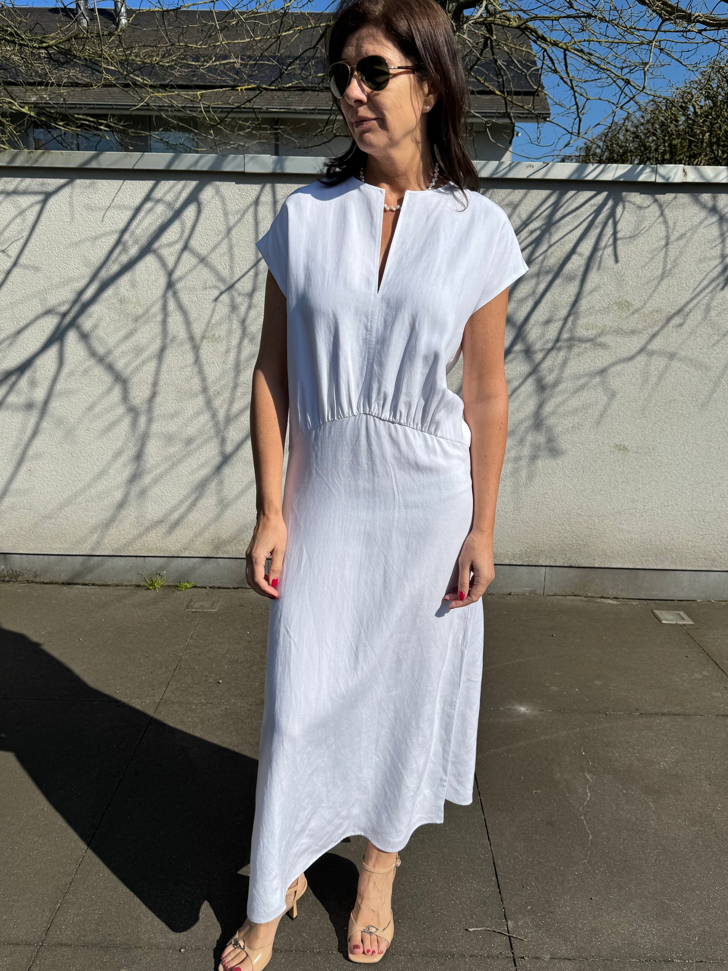 Samsoe Samsoe Jurk Sadaphne White