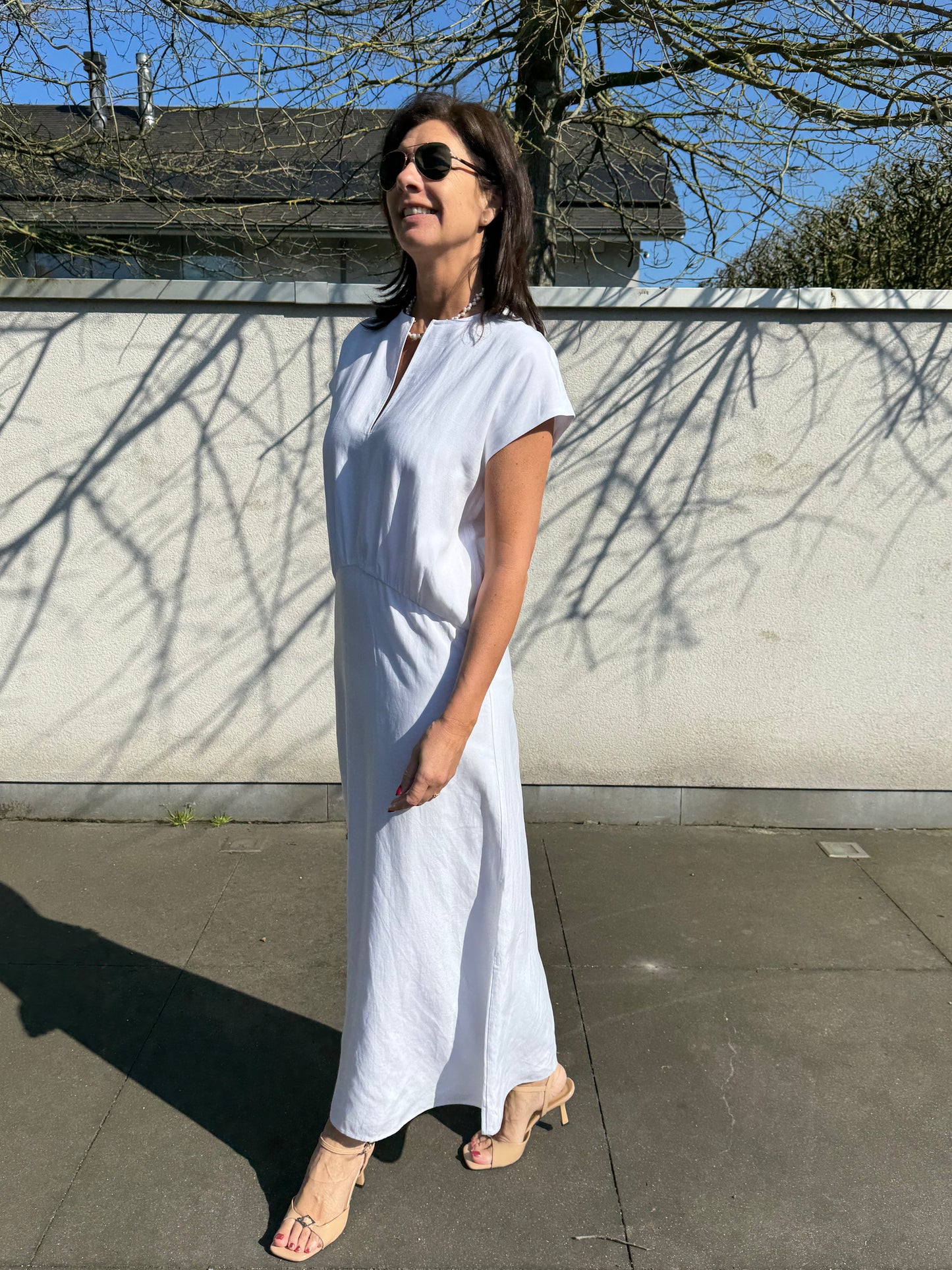 Samsoe Samsoe Jurk Sadaphne White