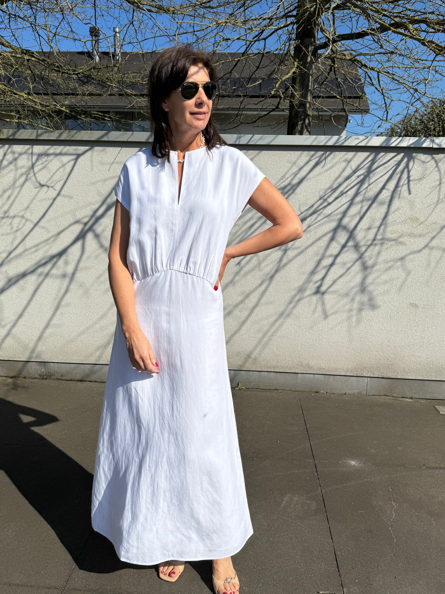 Samsoe Samsoe Jurk Sadaphne White