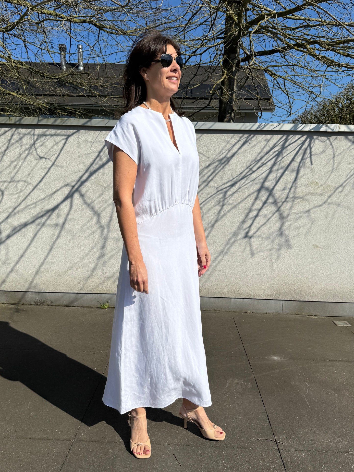 Samsoe Samsoe Jurk Sadaphne White
