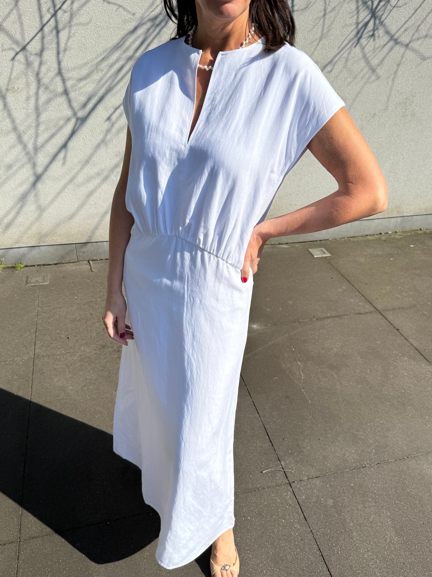 Samsoe Samsoe Jurk Sadaphne White