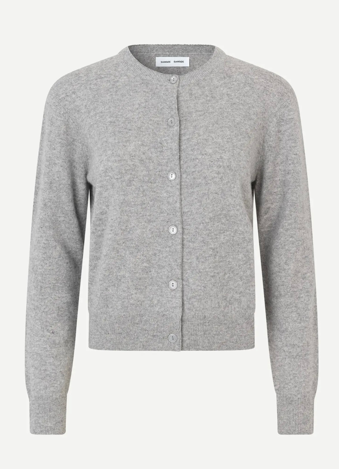 Samsoe Samsoe Cardigan Saboston Cashmere Grey Mel