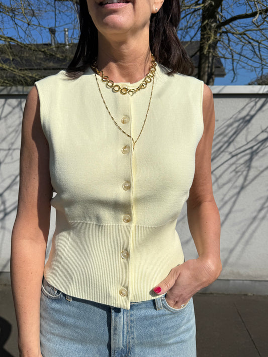Samsoe samsoe Top Saanne Ethereal Green (Geel)