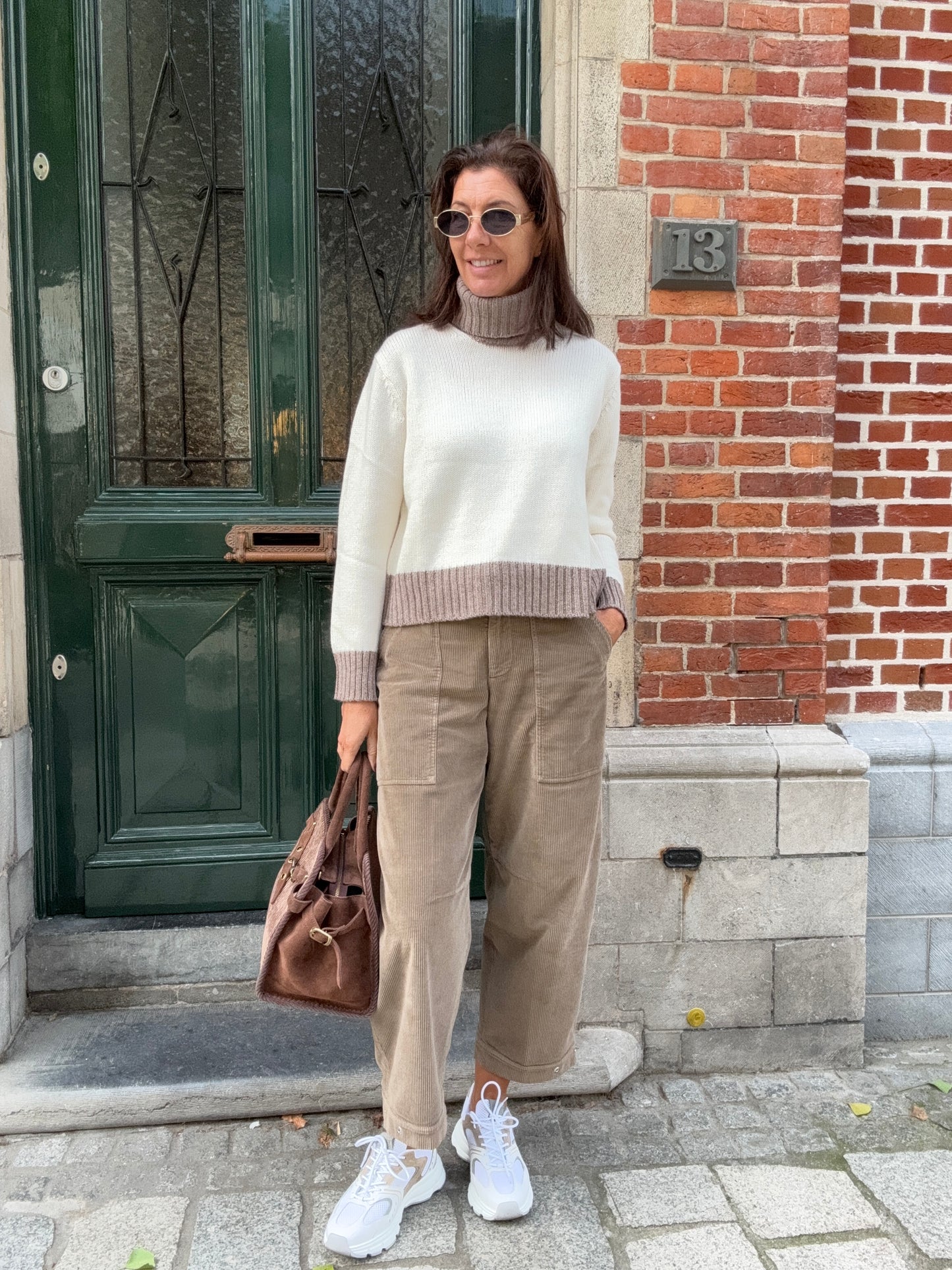 19.70Seventy Rolkraag Blended Wol Cream