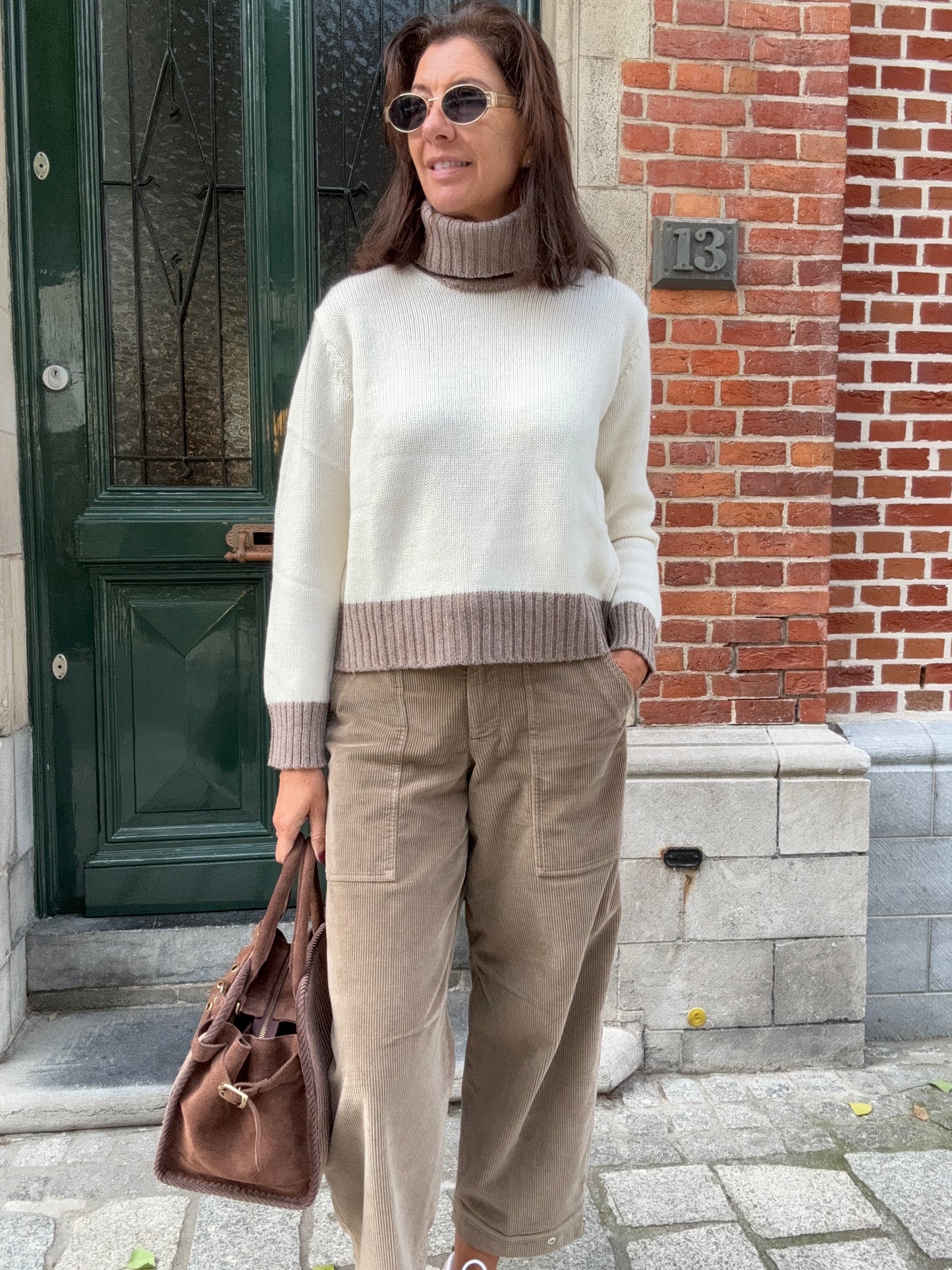 19.70Seventy Rolkraag Blended Wol Cream