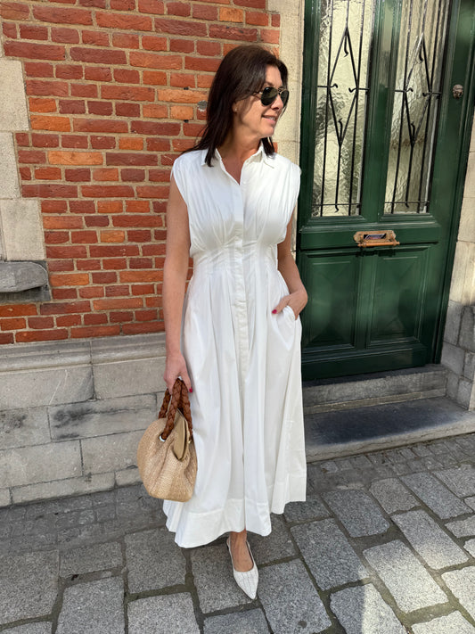 La Rouge Jurk Vilma White