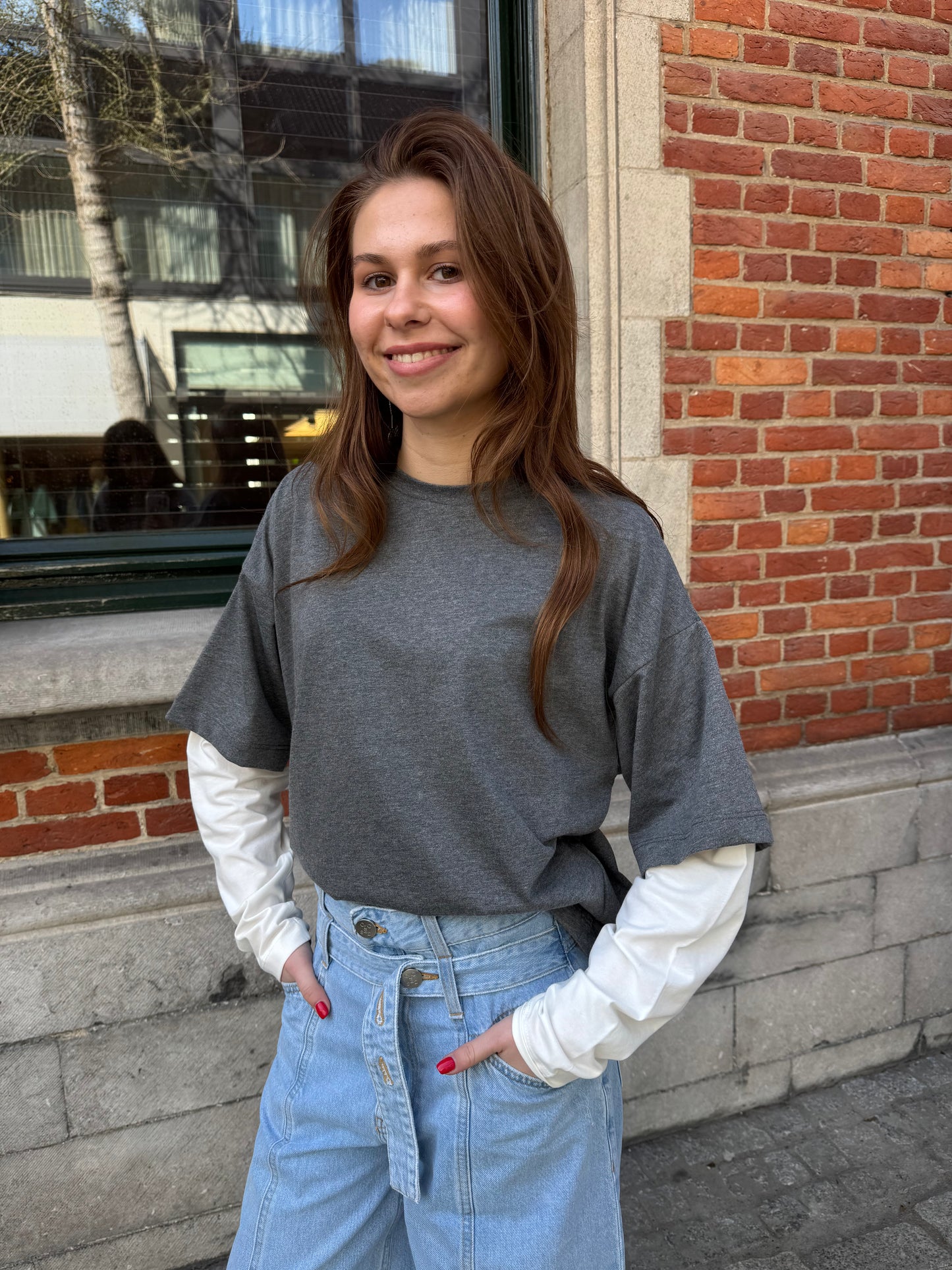 Liv The Label T-Shirt Feline Antraciete