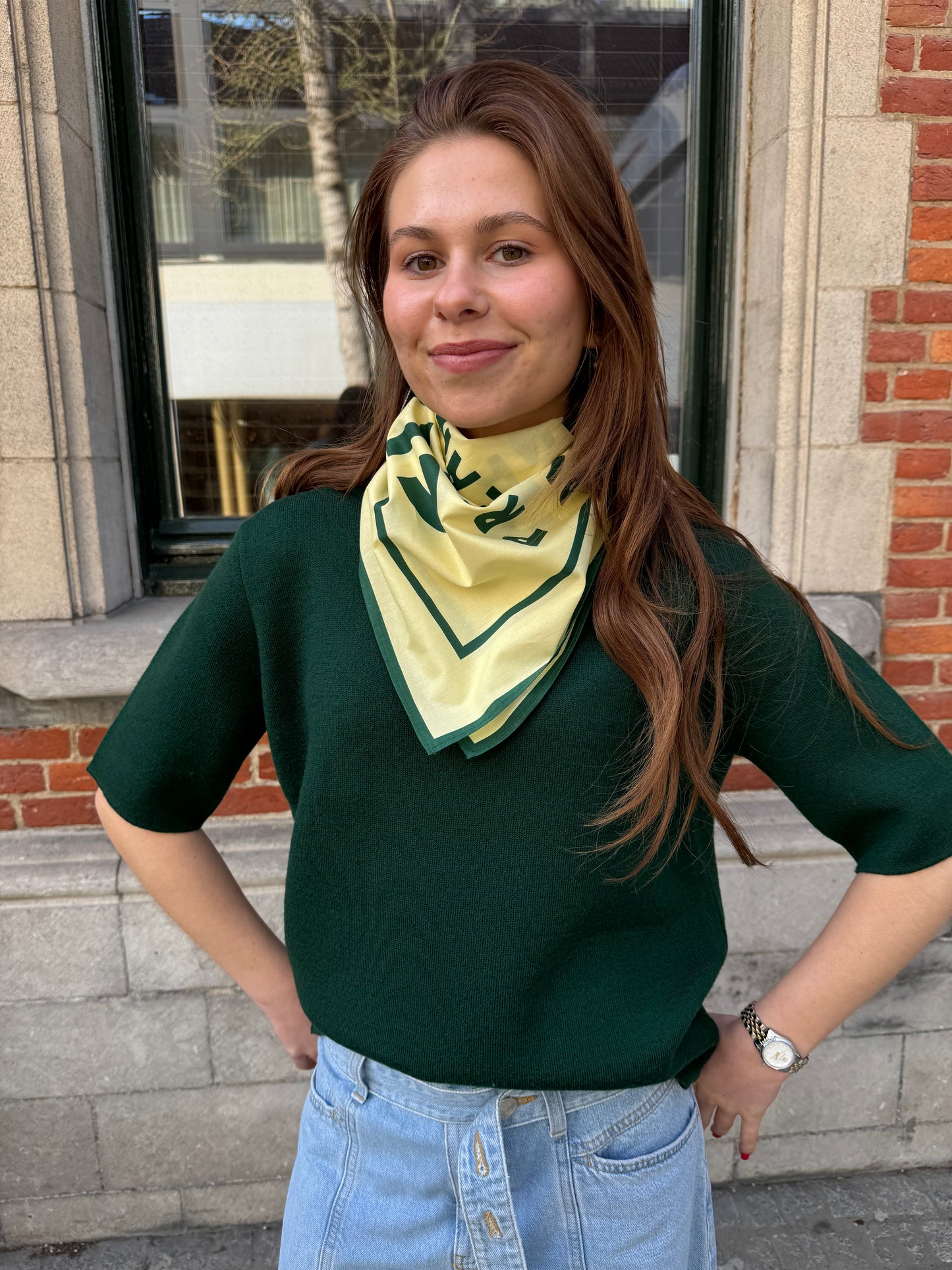Closed Pull Korte Mouw Royal Green