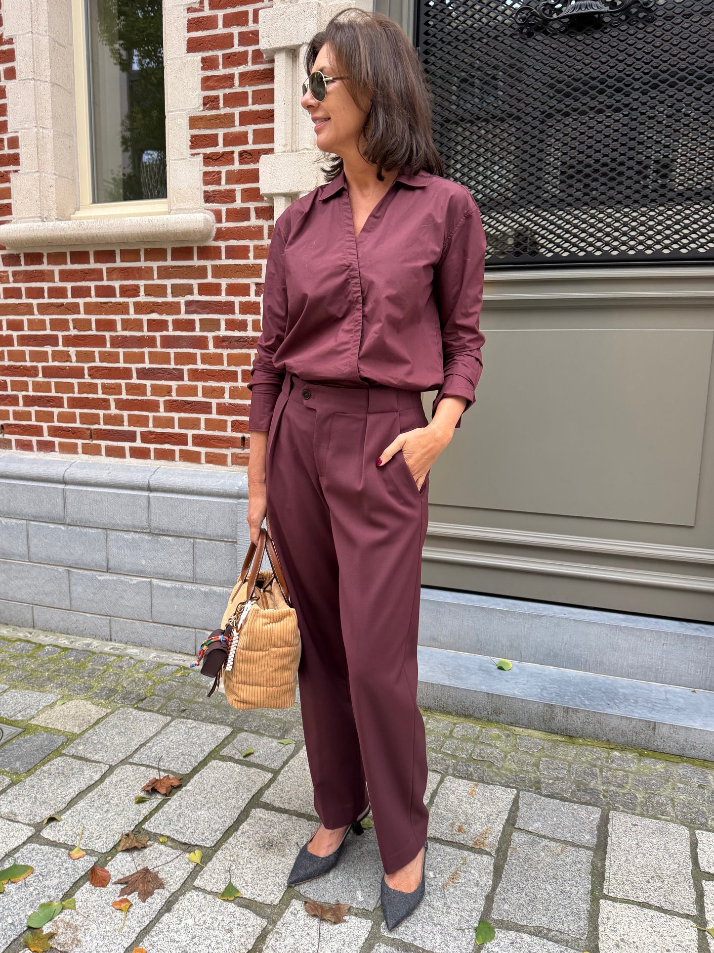 Closed Bloes Assymetrisch Burgundy