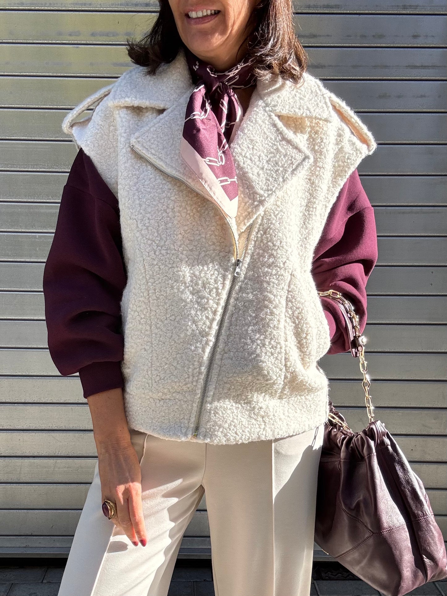 Peppercorn Jas Zonder Mouwen June Whitecap Grey