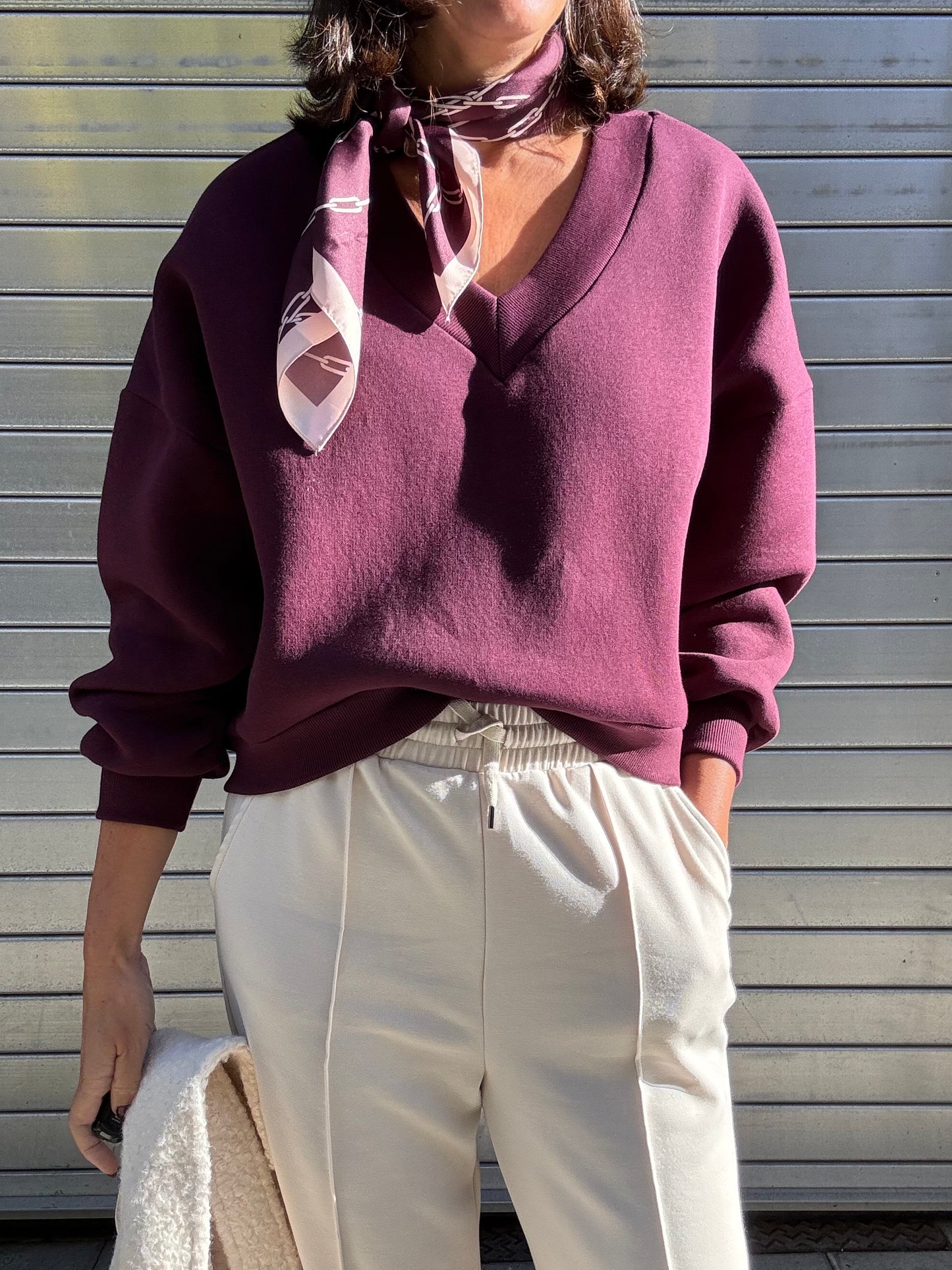 Re/Born Sweater Athena Vino