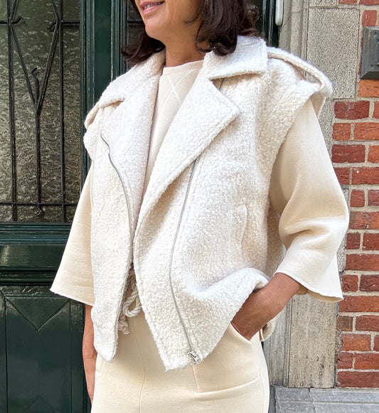 Peppercorn Jas Zonder Mouwen June Whitecap Grey