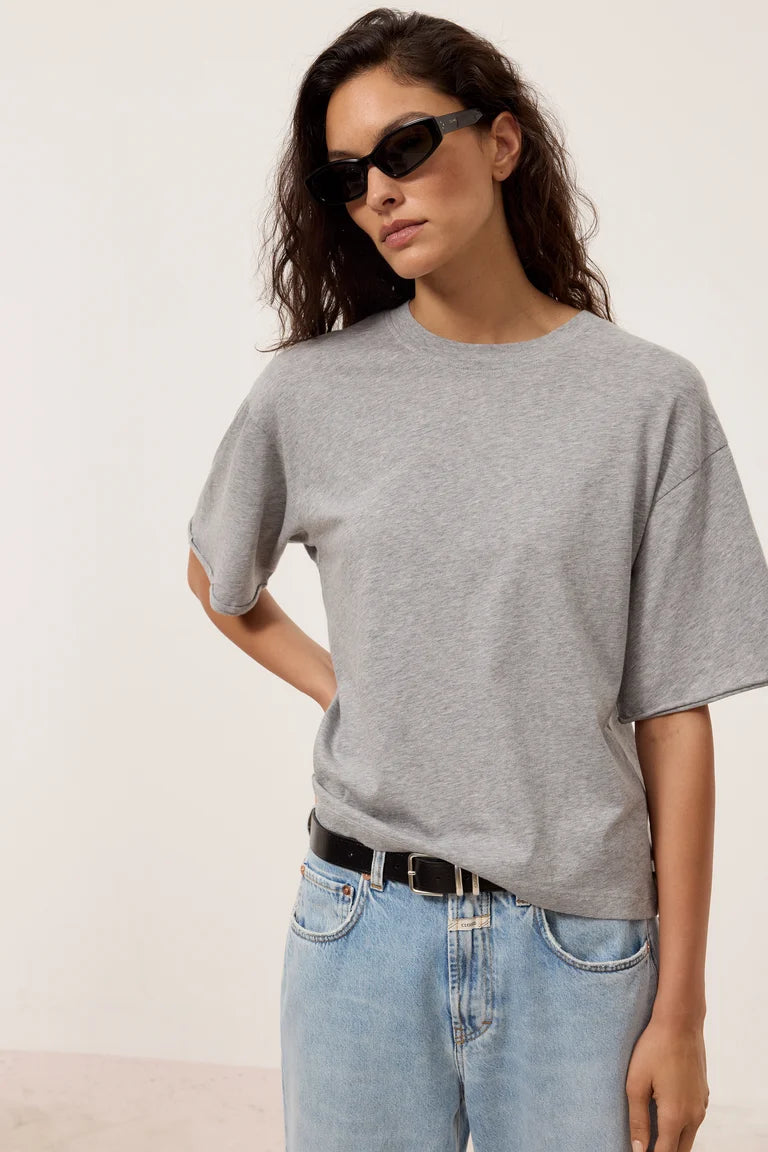 Closed T-Shirt Biokatoen Light Grey Melange