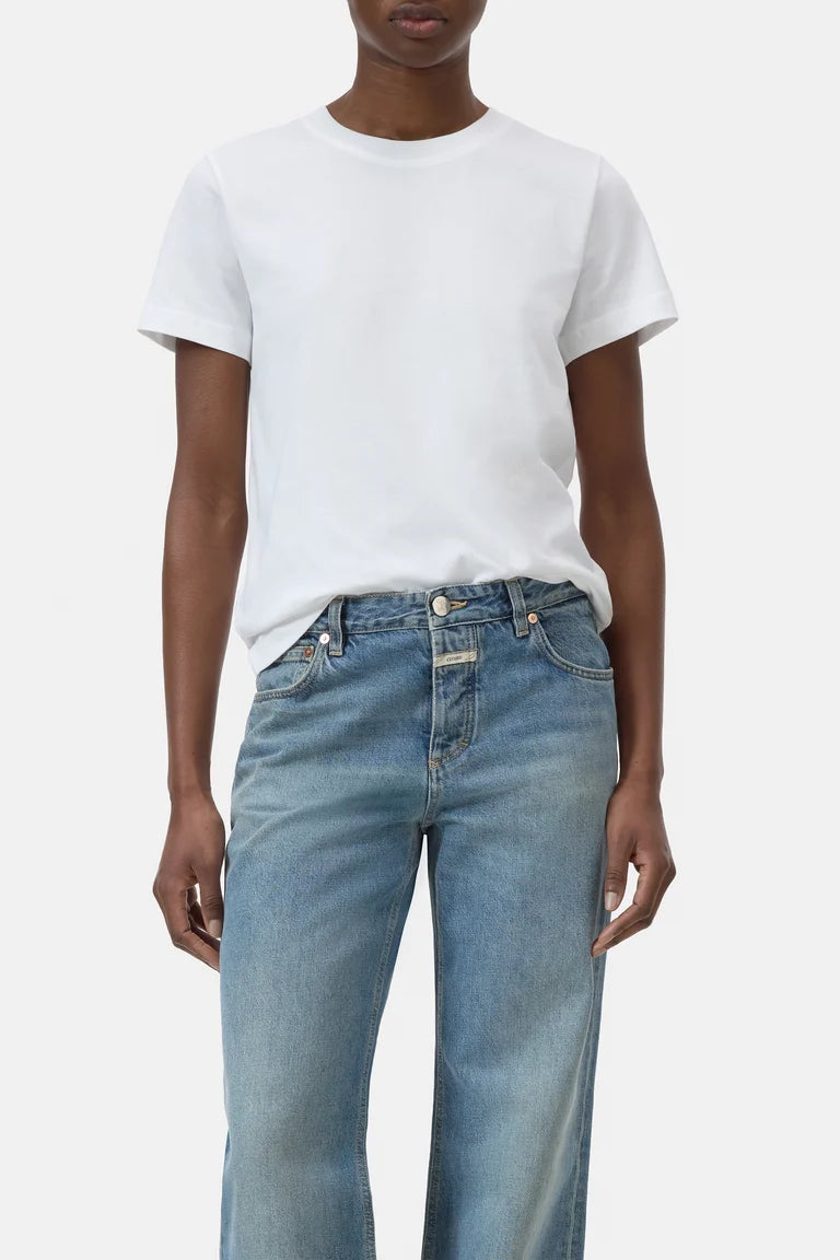 Closed T-Shirt Basic Katoen Wit