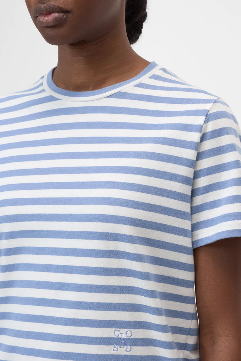 Closed T-Shirt met Strepen Stone Blue