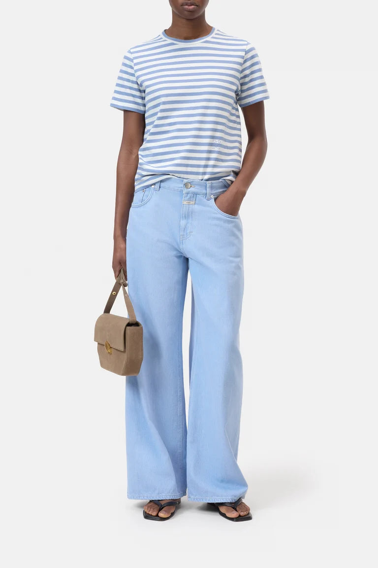 Closed T-Shirt met Strepen Stone Blue