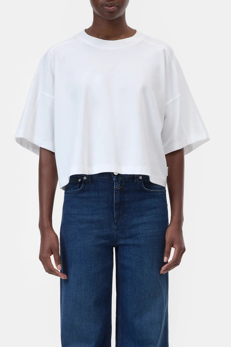 Closed T-Shirt Relaxed Fit Bio Katoen Wit