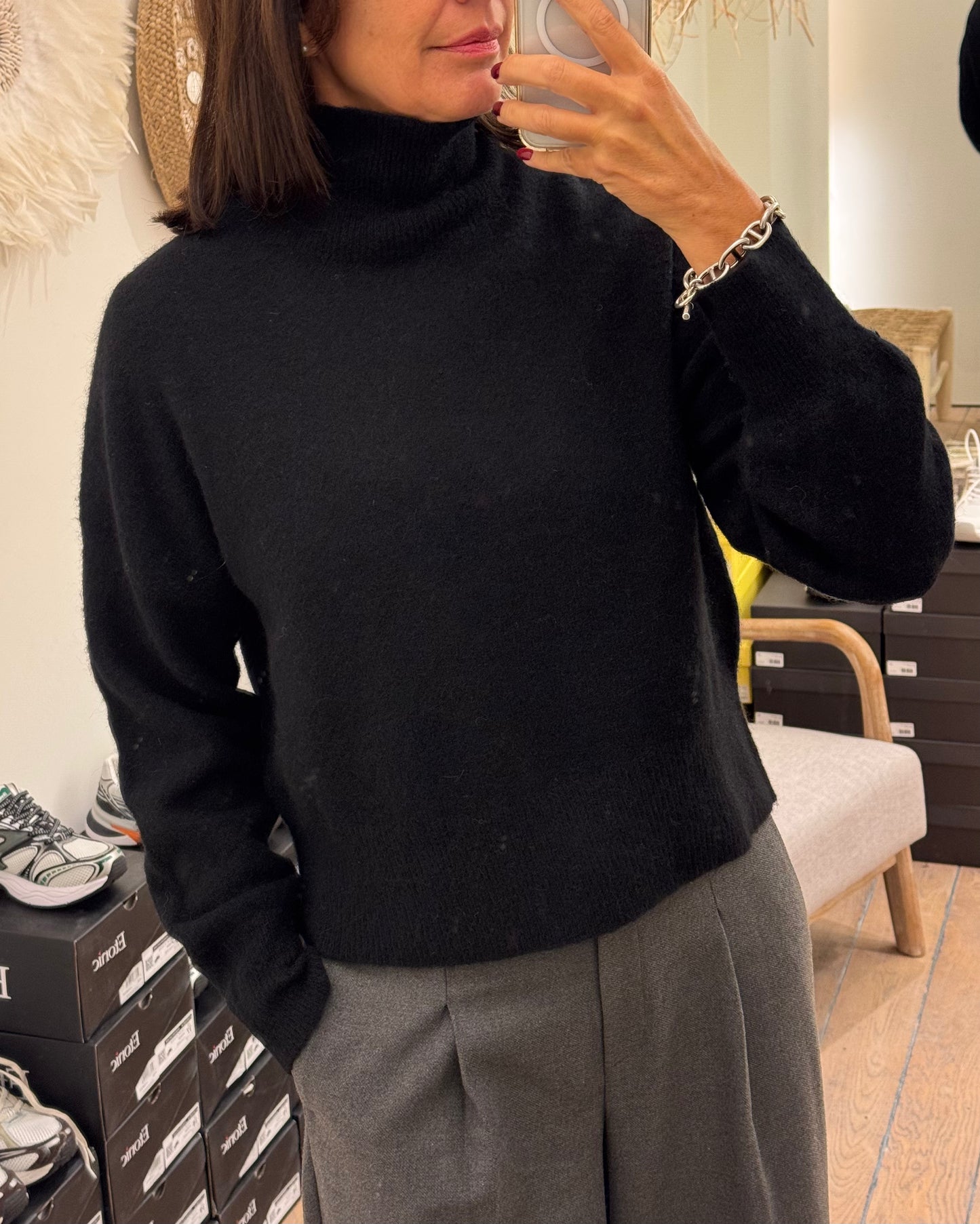 Samsoe samsoe Rolkraag Nola Black