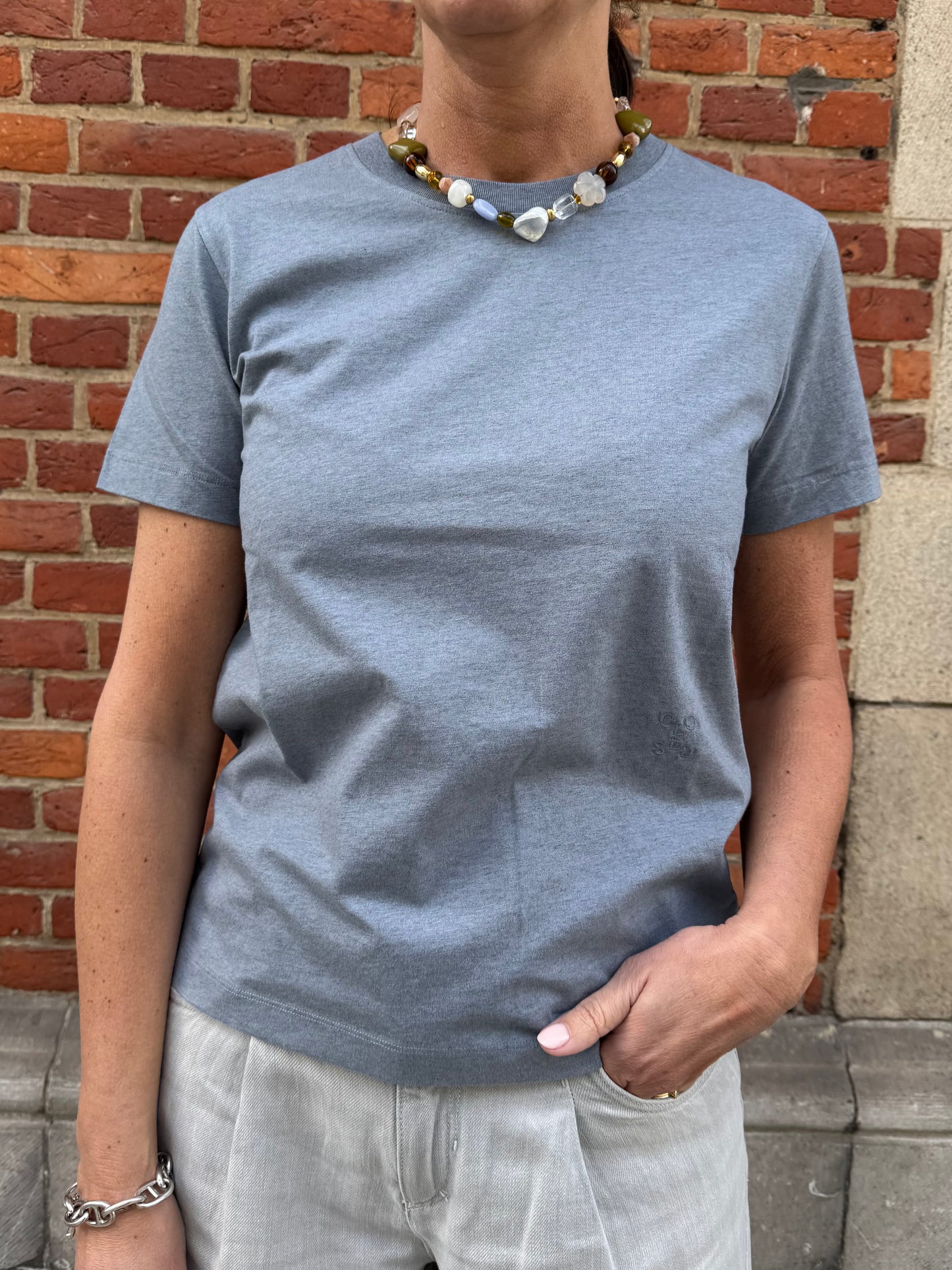 Closed T-Shirt Blauw Grijs