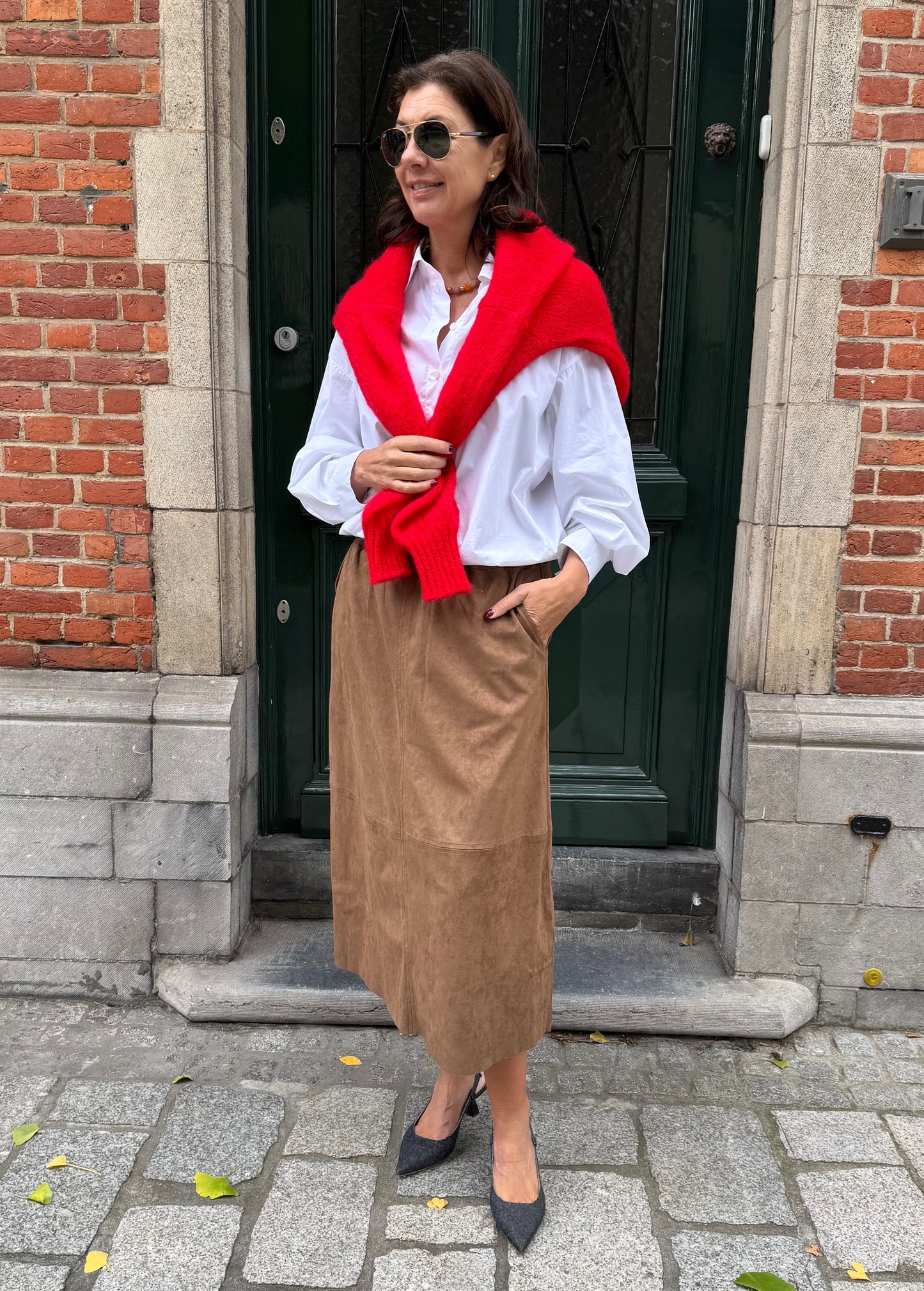 Coster Copenhagen Rok Lang Romy Golden Brown