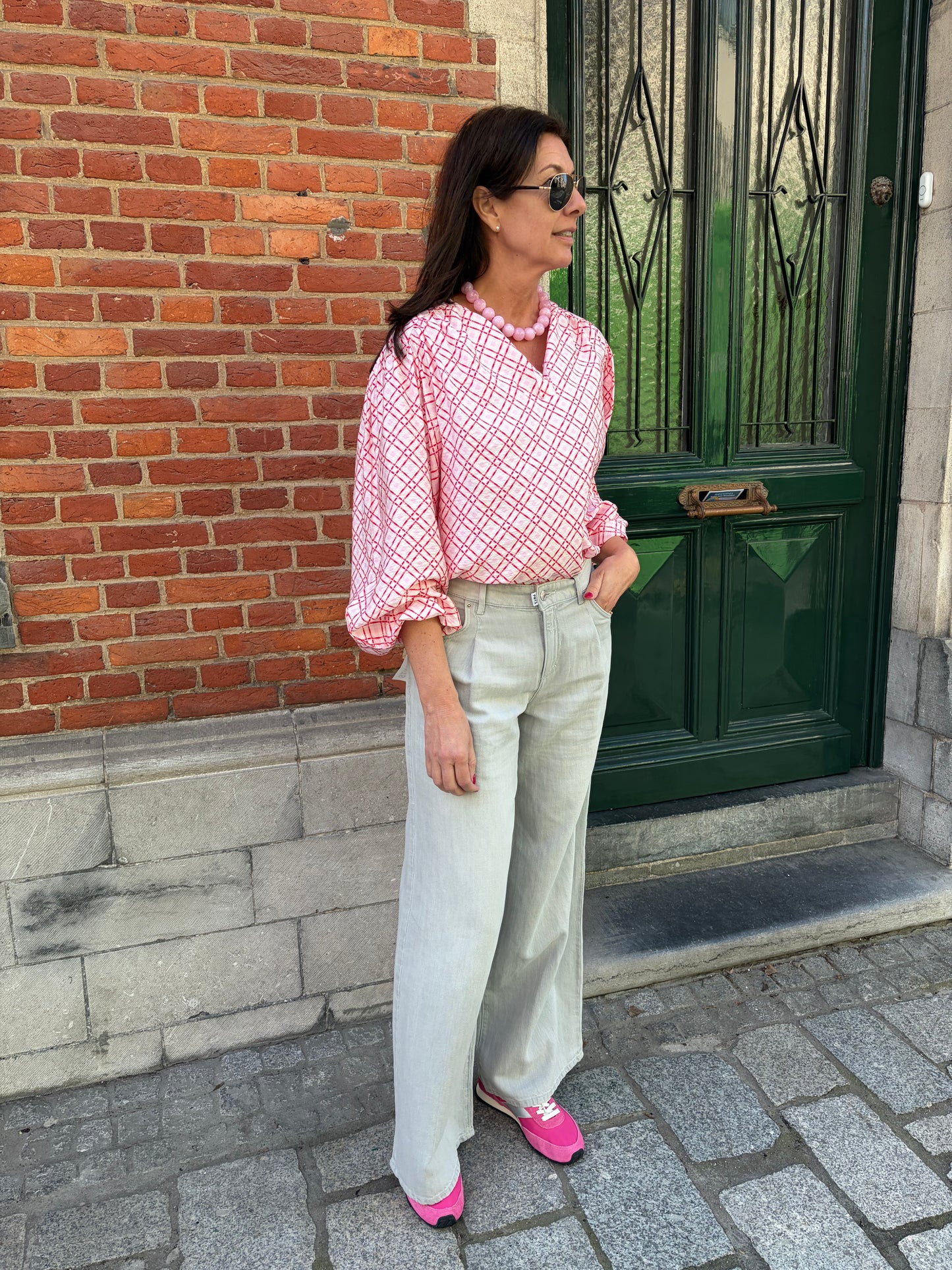 Minus Bloes Selvine Prism Pink Print
