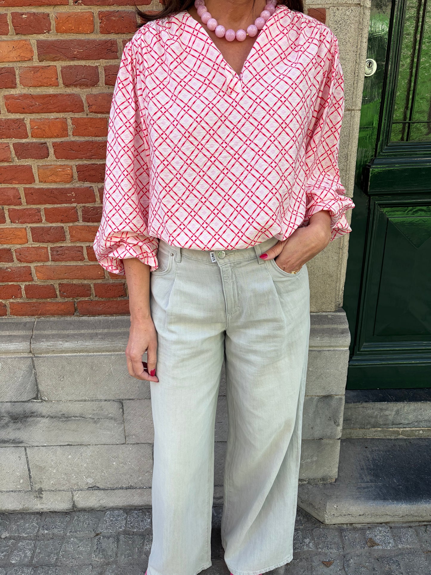 Minus Bloes Selvine Prism Pink Print