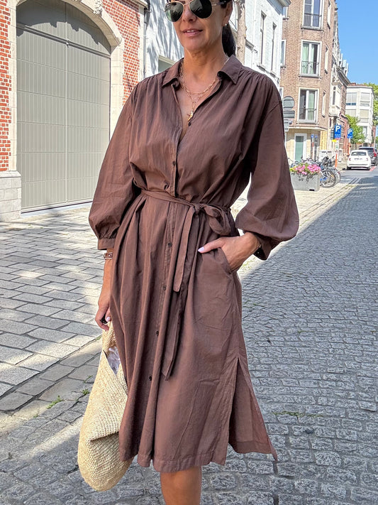 Rue de Tokyo Jurk Denali Dark Brown