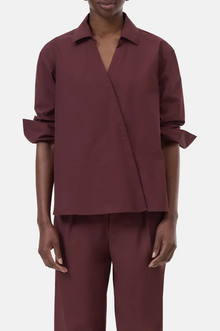 Closed Bloes Assymetrisch Burgundy