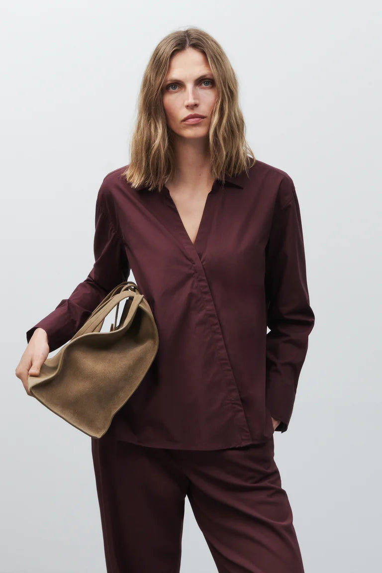 Closed Bloes Assymetrisch Burgundy