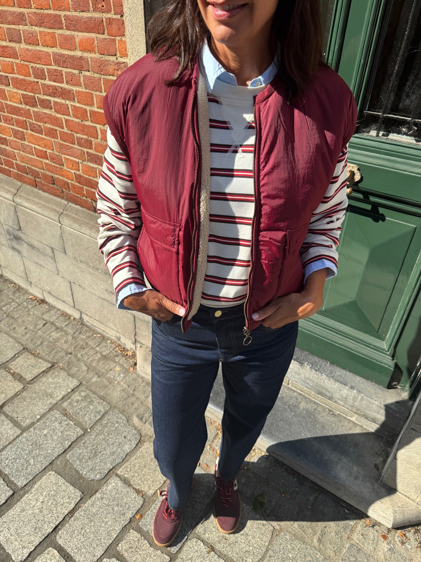 By-Bar Bodywarmer Reversible Wine (Bordeaux)