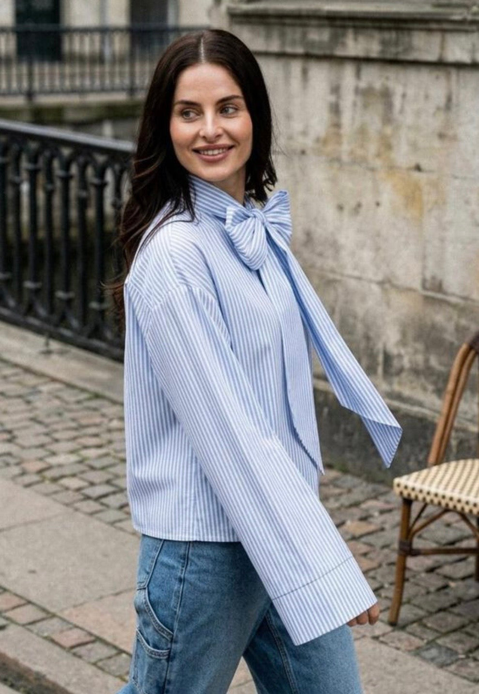 Minus Bloes met Strik MSSkye Skyway Blue Stripe