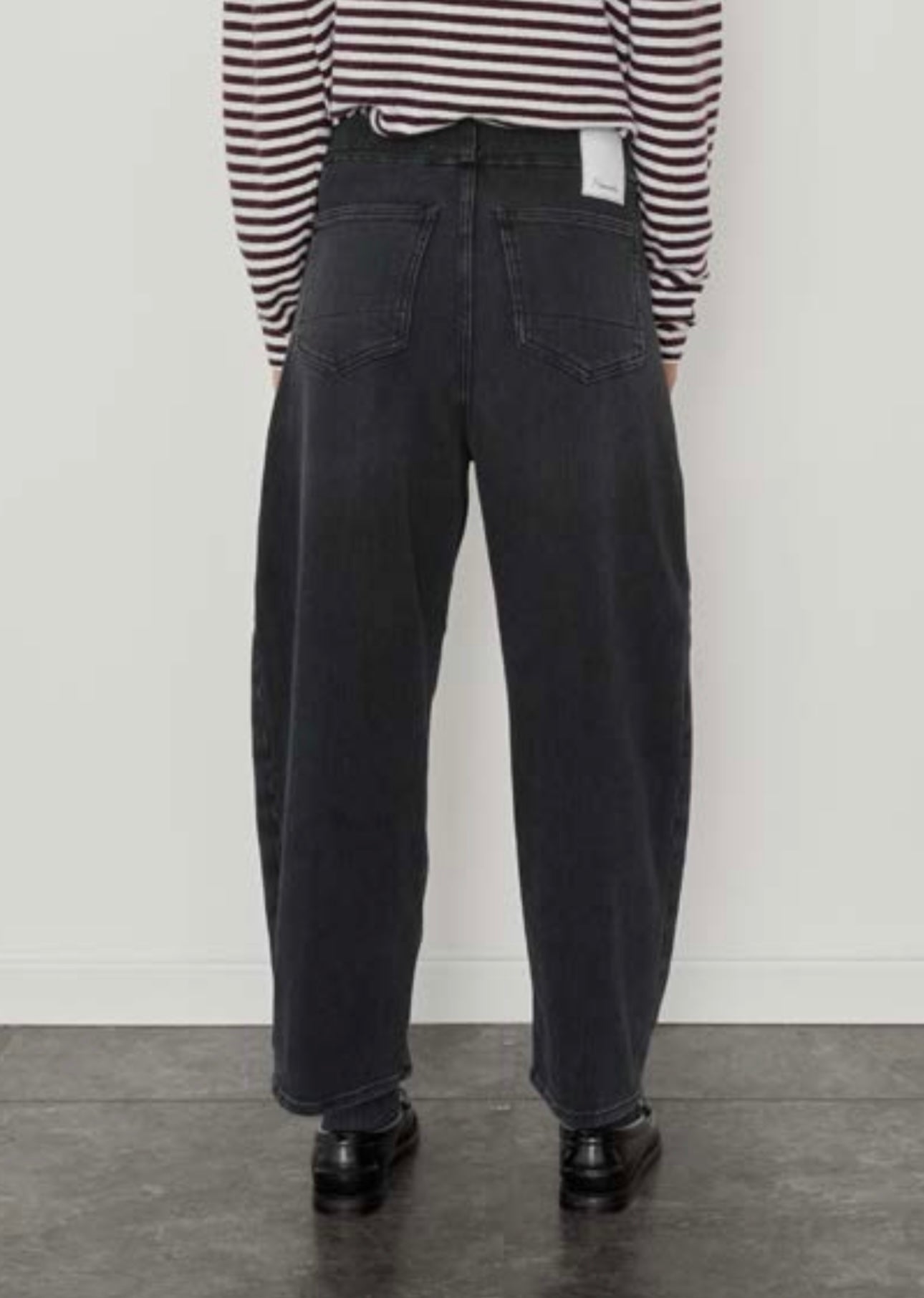 +People Jeans Marion Ballonmodel Zwart