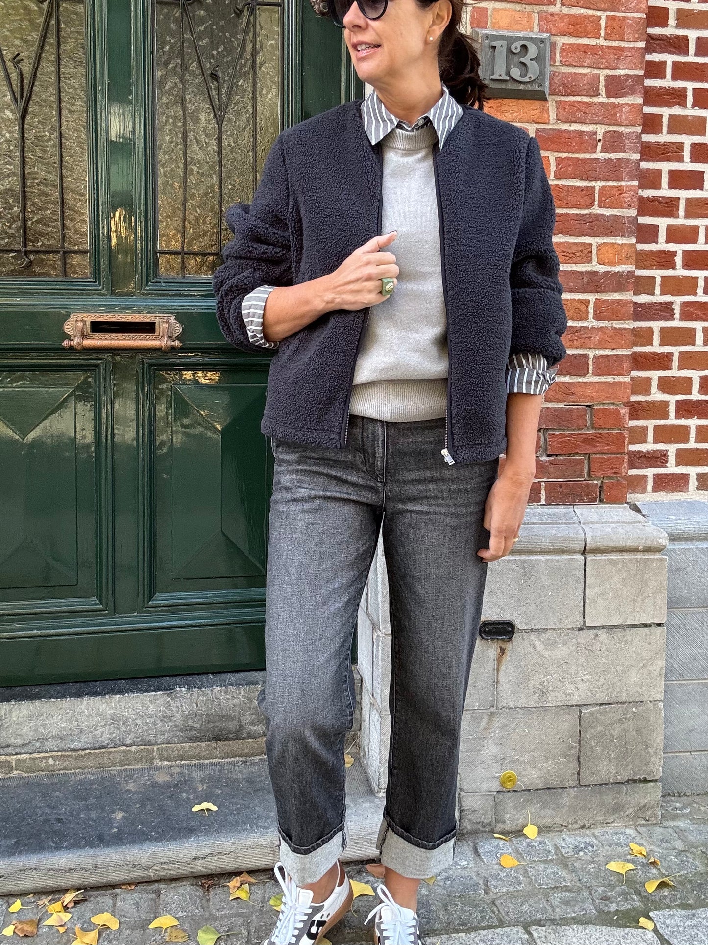 19.70Seventy Jeans Grijs met Omslag