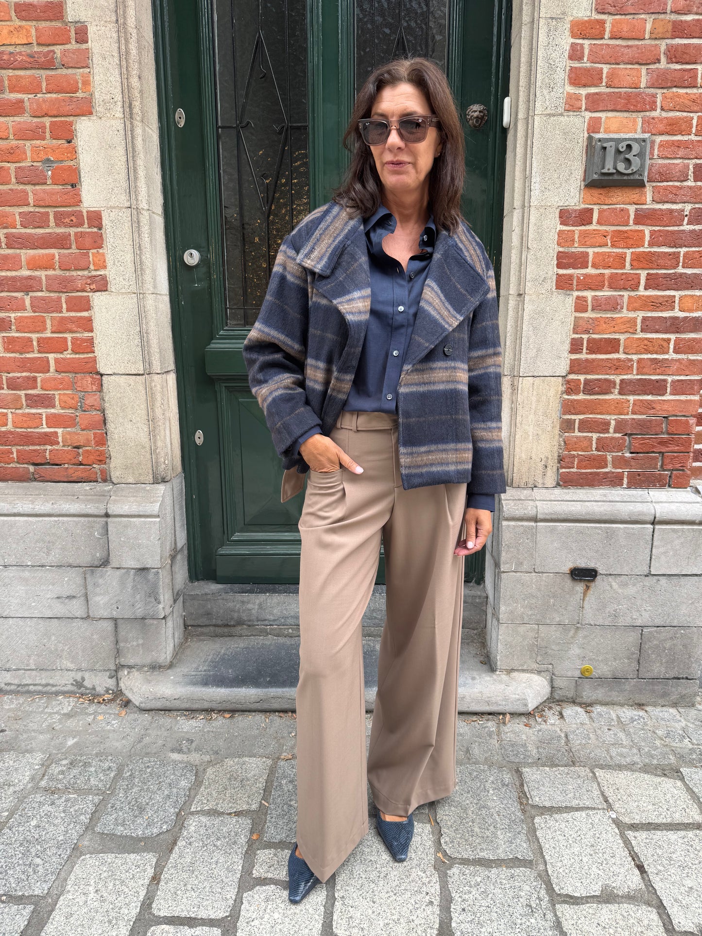 JCSophie Jas Patty Blue/Brown Check