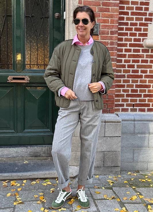 Closed Broek Mawson Mud Grey